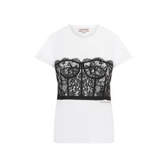Хлопковая футболка Alexander McQueen