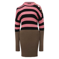 Платье из вискозы Balmain