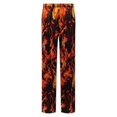 Брюки из вискозы и шелка VETEMENTS