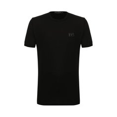 Хлопковая футболка с круглым вырезом Dolce & Gabbana