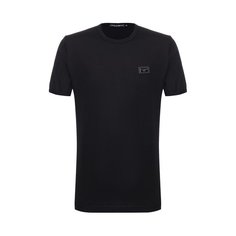 Хлопковая футболка с круглым вырезом Dolce & Gabbana