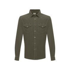 Хлопковая рубашка Brunello Cucinelli