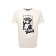 Хлопковая футболка Emporio Armani