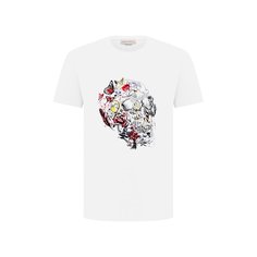 Хлопковая футболка Alexander McQueen