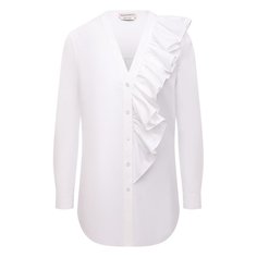 Хлопковая рубашка Alexander McQueen