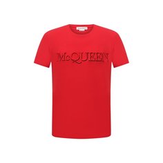 Хлопковая футболка Alexander McQueen