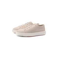 Кожаные кеды Santoni