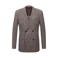 Пиджак из хлопка и льна Corneliani