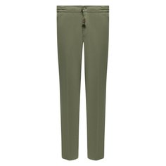 Брюки из хлопка и шелка Marco Pescarolo