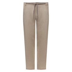 Брюки изо льна и шерсти Canali