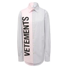 Хлопковая рубашка VETEMENTS
