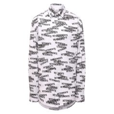Хлопковая рубашка VETEMENTS