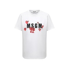 Хлопковая футболка MSGM