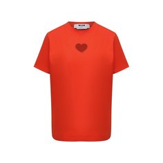 Хлопковая футболка MSGM
