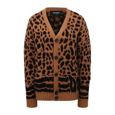 Кардиган из хлопка и шерсти Dsquared2