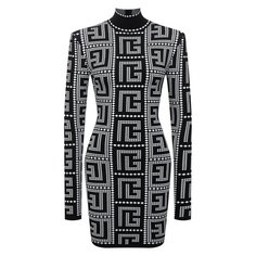 Платье из вискозы Balmain