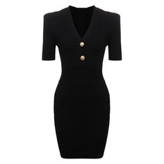 Платье из вискозы Balmain