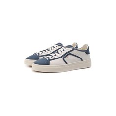 Кожаные кеды Santoni