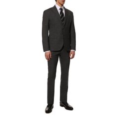 Костюм из шерсти и шелка Corneliani