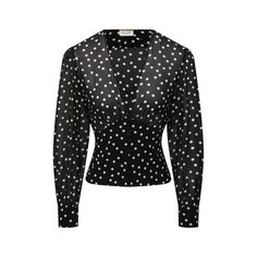 Шелковая блузка Saint Laurent