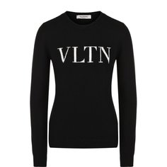 Пуловер из смеси шерсти и кашемира с логотипом бренда Valentino