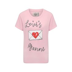 Хлопковая футболка Ganni x Levis Ganni