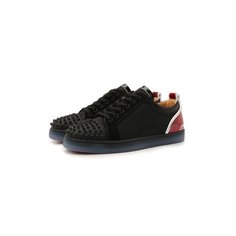 Комбинированные кеды Fun Louis Junior Spikes Christian Louboutin