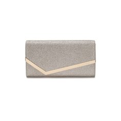 Металлизированный клатч Emmie Jimmy Choo