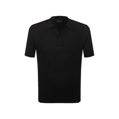 Поло из хлопка и льна Brioni