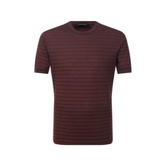Футболка из хлопка и шелка Ermenegildo Zegna