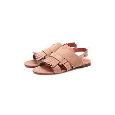 Замшевые сандалии Santoni