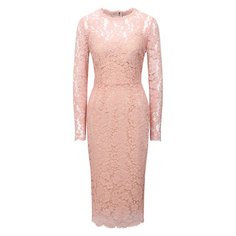 Платье из хлопка и вискозы Dolce & Gabbana