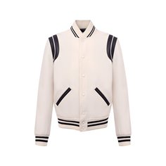 Шерстяной бомбер Saint Laurent