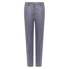 Брюки изо льна и шерсти Brunello Cucinelli