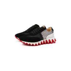 Комбинированные кроссовки Loubishark Christian Louboutin