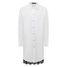 Рубашка из хлопка и вискозы Dolce & Gabbana