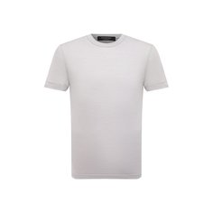 Футболка из хлопка и шелка Ermenegildo Zegna