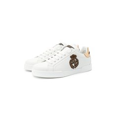 Кожаные кеды Portofino Dolce & Gabbana