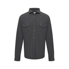 Хлопковая рубашка Brunello Cucinelli