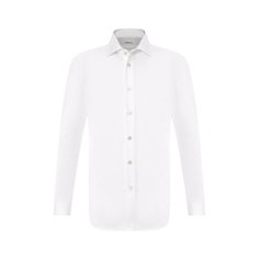 Хлопковая рубашка с воротником кент Kiton