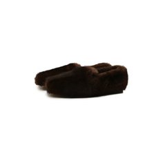 Лоферы из меха норки Kiton