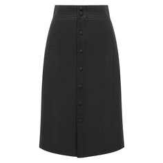 Кожаная юбка Saint Laurent