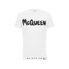 Хлопковая футболка Alexander McQueen