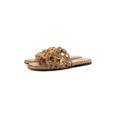 Кожаные шлепанцы Rockstud Valentino