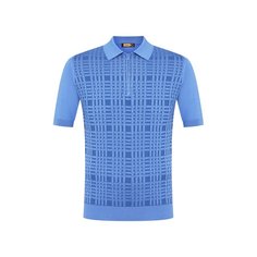 Поло с отделкой из кожи аллигатора Zilli