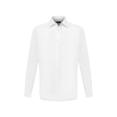 Хлопковая сорочка с воротником кент Ermenegildo Zegna