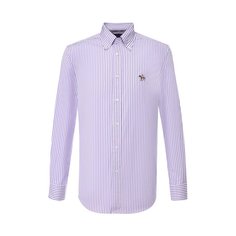 Хлопковая сорочка с воротником button down Ralph Lauren