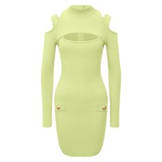 Платье из вискозы Balmain