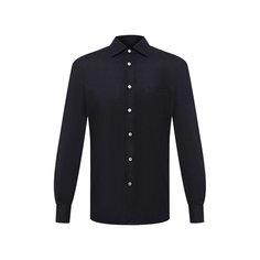 Рубашка из шерсти и шелка Kiton