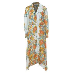 Платье из смеси шелка и вискозы Lanvin